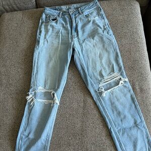 Light Blue Distressed Jeans